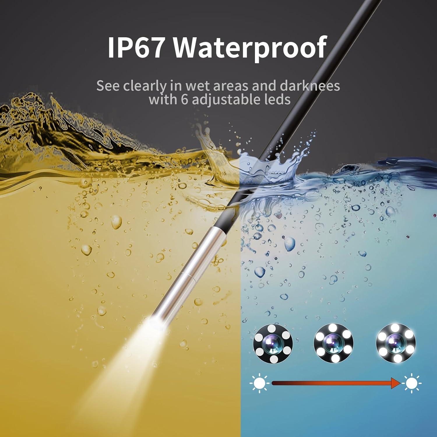 Cámara Endoscópica NIDAGE 1920P HD 3.9mm con Pantalla 4.3"