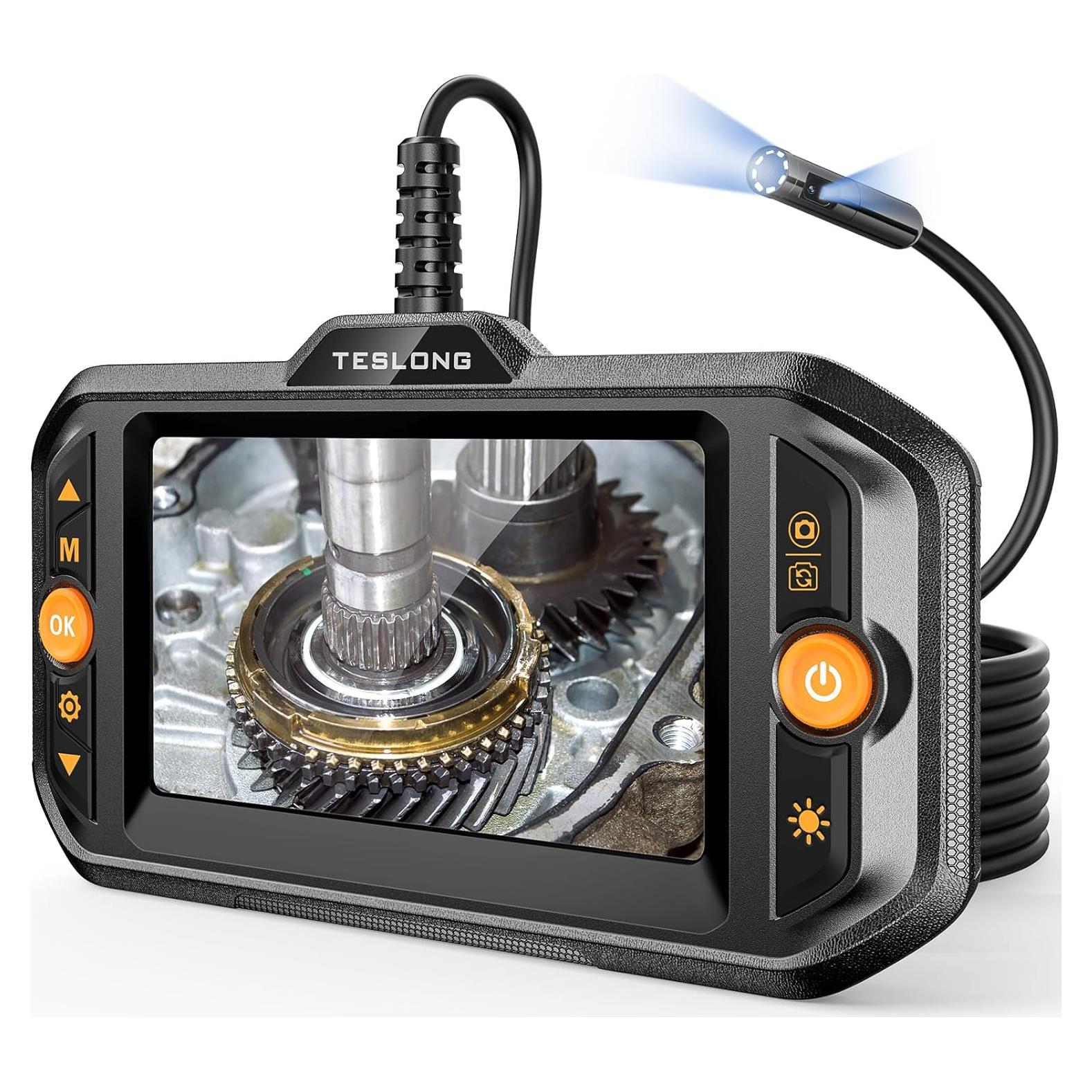 Endoscopio Doble Lente Teslong 5.03m con Luz LED y Cámara