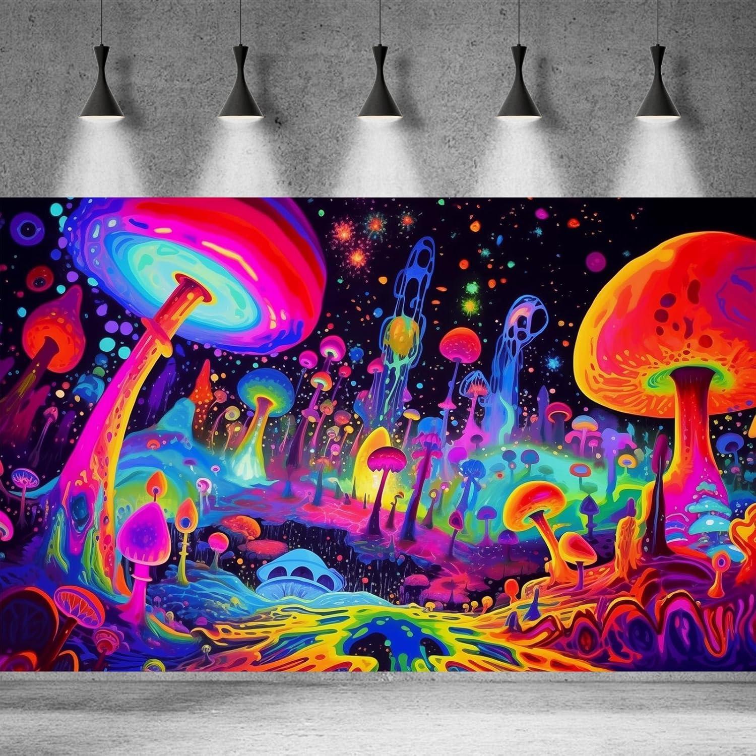 Fondo de Acuario Vinilo 60x30cm CaterRina Tema Hongos