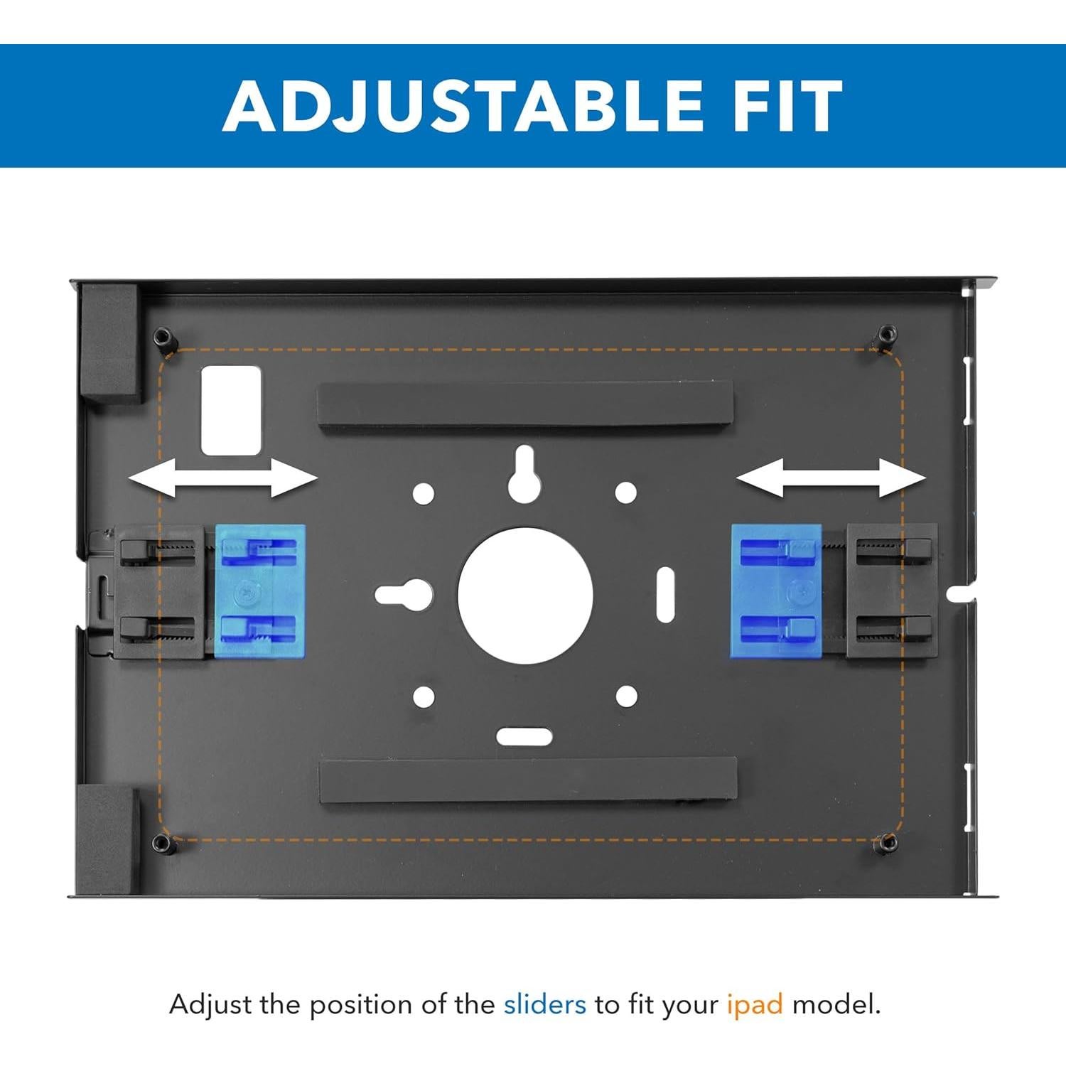 Soporte de Pared Antirrobo Mount-It! para iPad 10.9" Negro