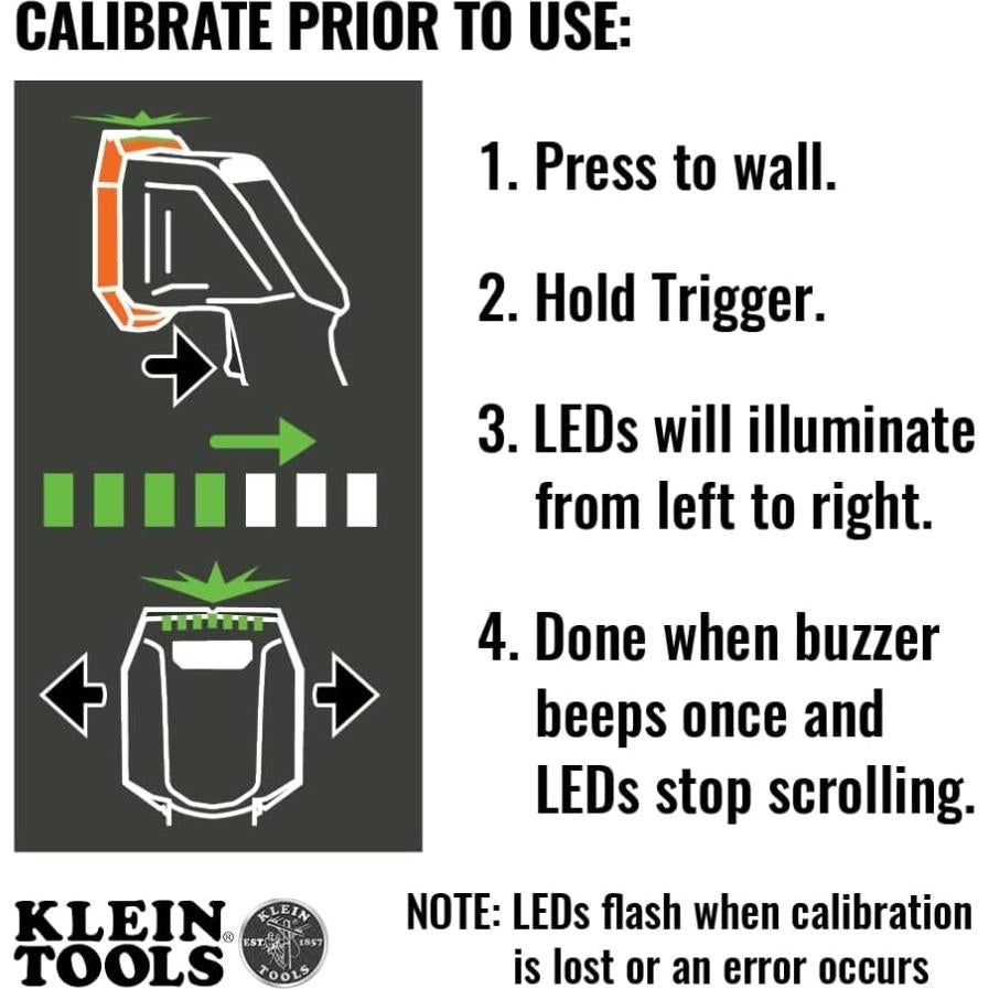 Buscador de Vigas Electrónico Klein Tools ESF100 con Nivel