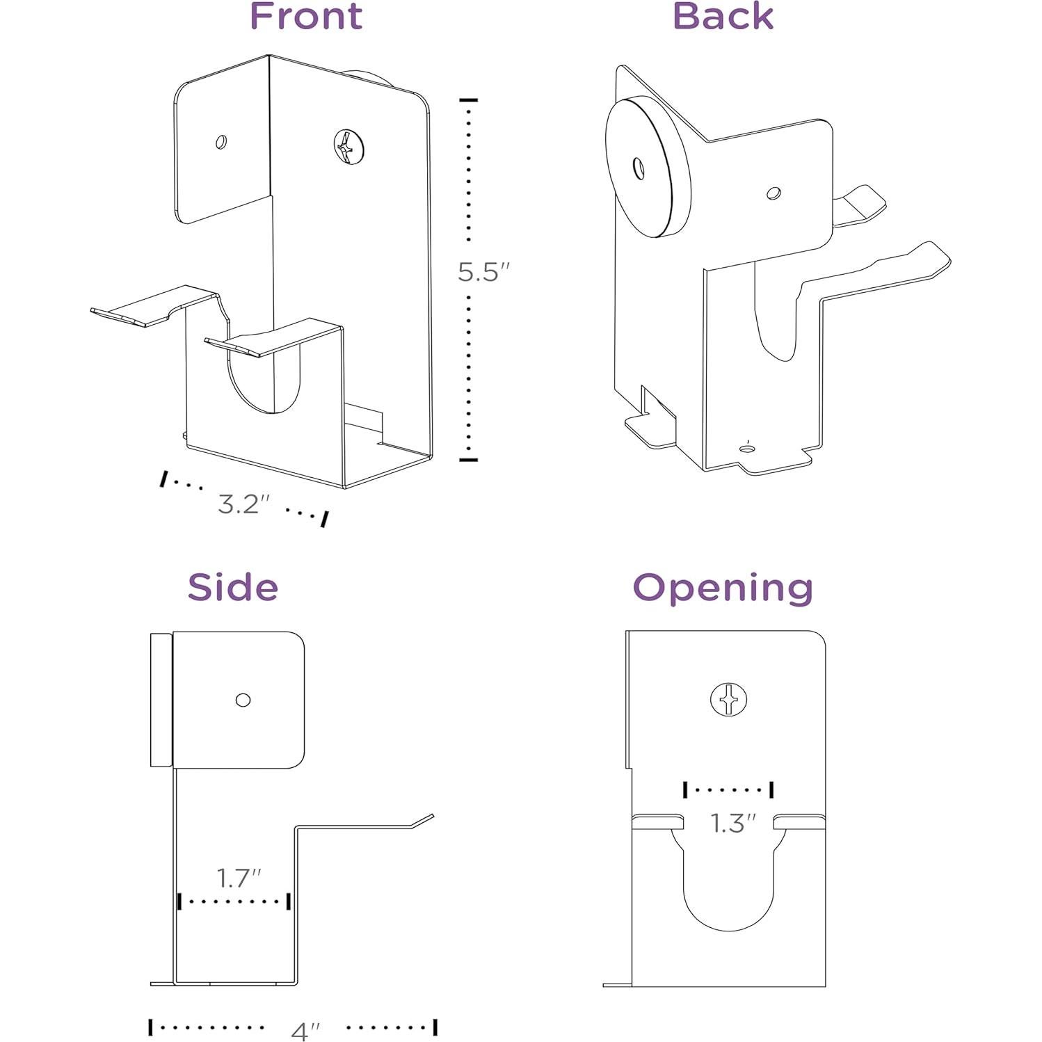 Soporte Magnético para Escáner de Código de Barras Carstens, Acero Negro