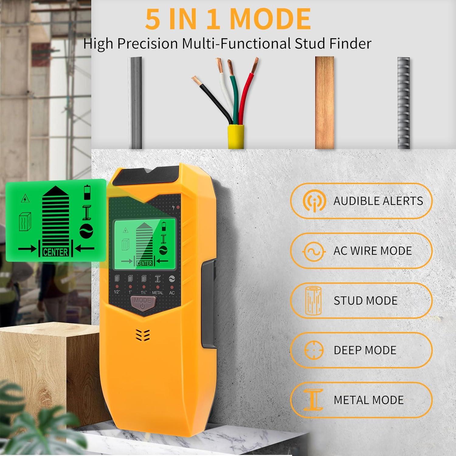 Buscador de Pared ZEMBSOYA 5 en 1 con Pantalla LCD