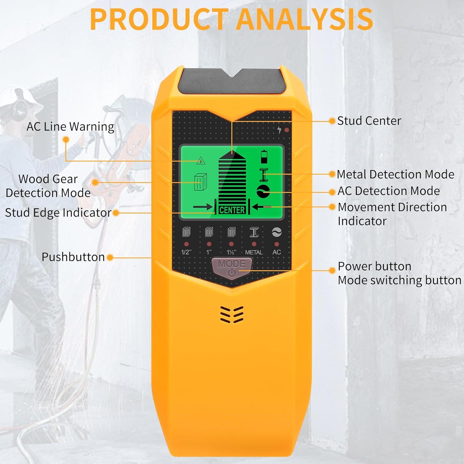 Buscador de Pared ZEMBSOYA 5 en 1 con Pantalla LCD