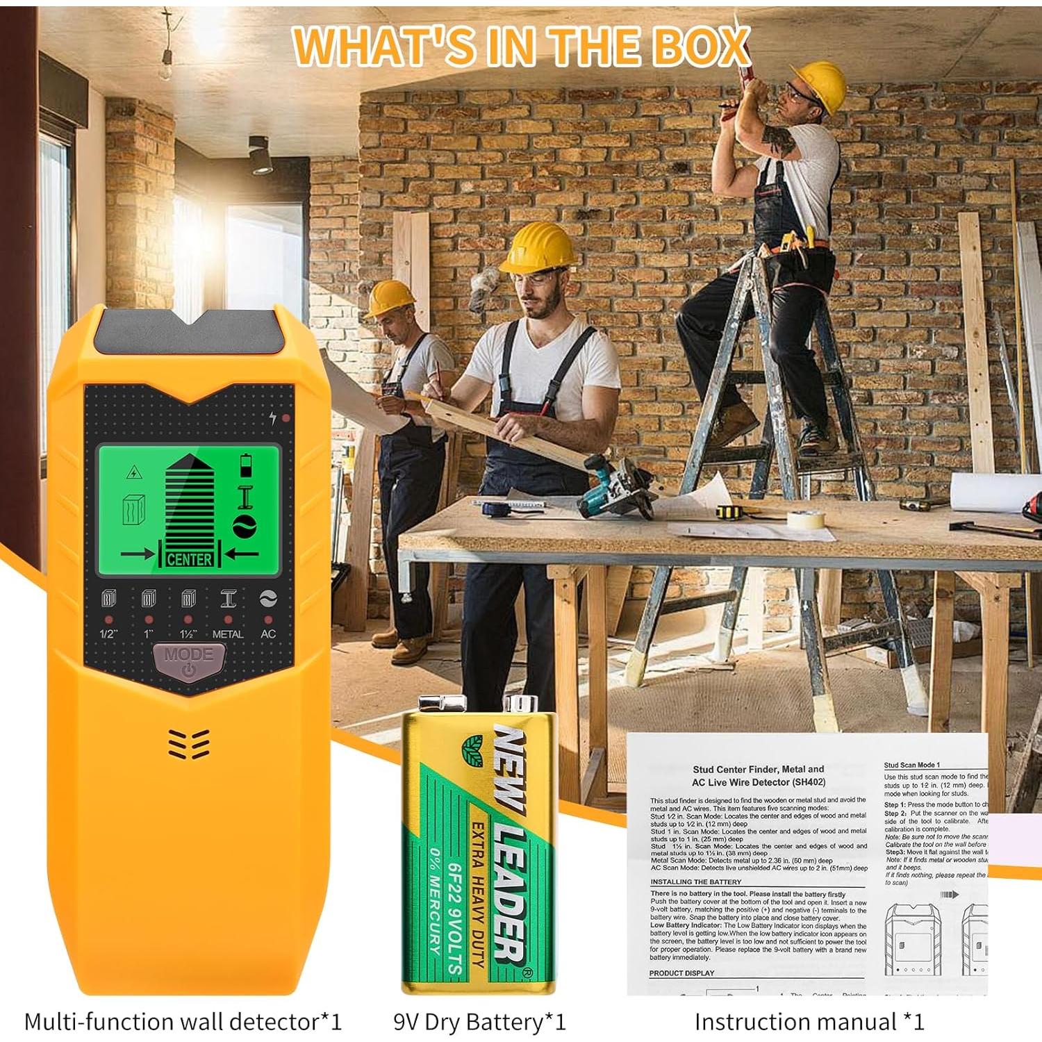 Buscador de Pared ZEMBSOYA 5 en 1 con Pantalla LCD