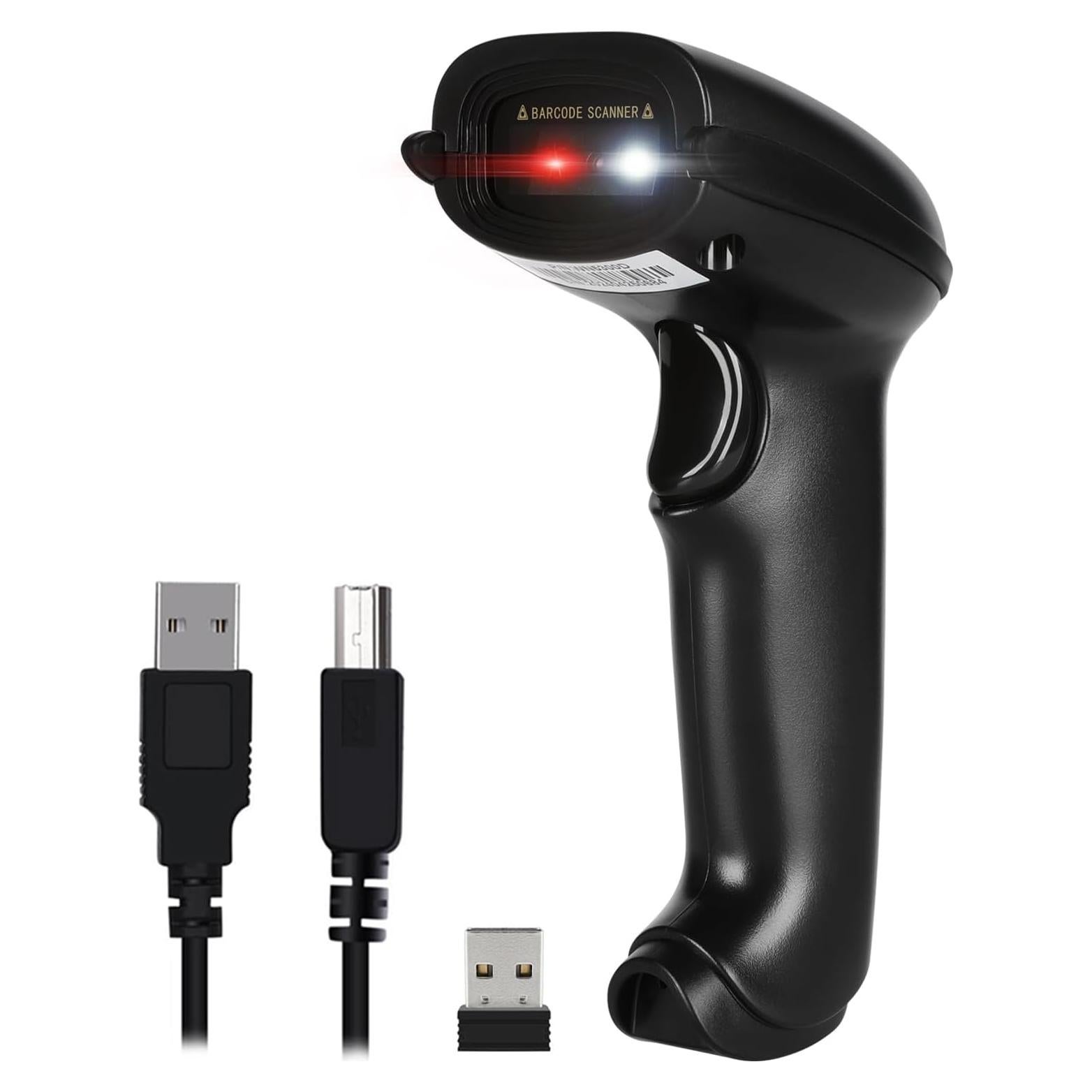 Escáner de Código de Barras Inalámbrico WoneNice 1D/2D 30m