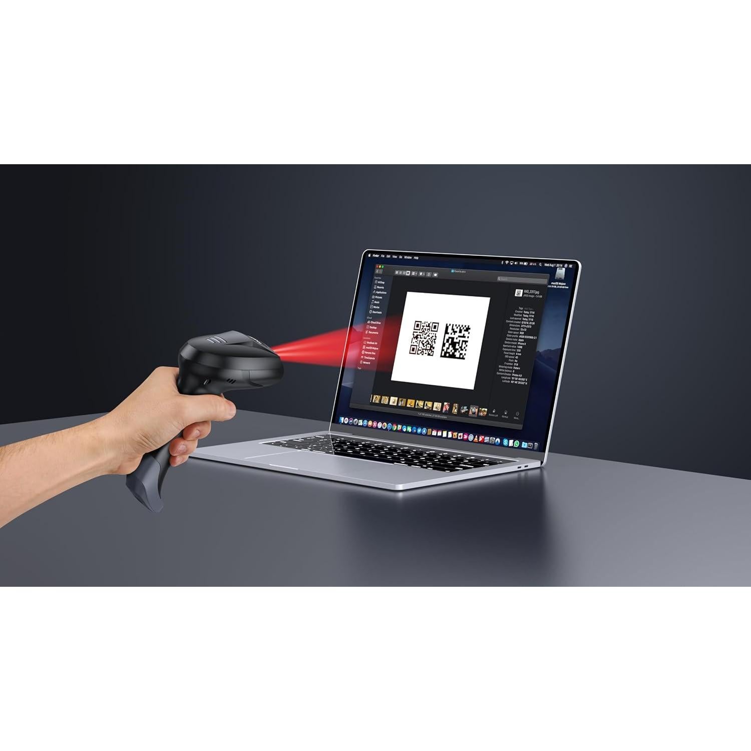 Escáner de Código de Barras Bluetooth TEEMI TMSL-56 1D 2D