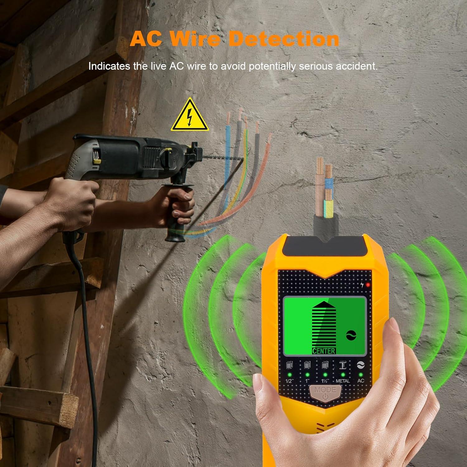 Buscador de Vigas de Pared KUUAUX 5 en 1 con Pantalla LCD