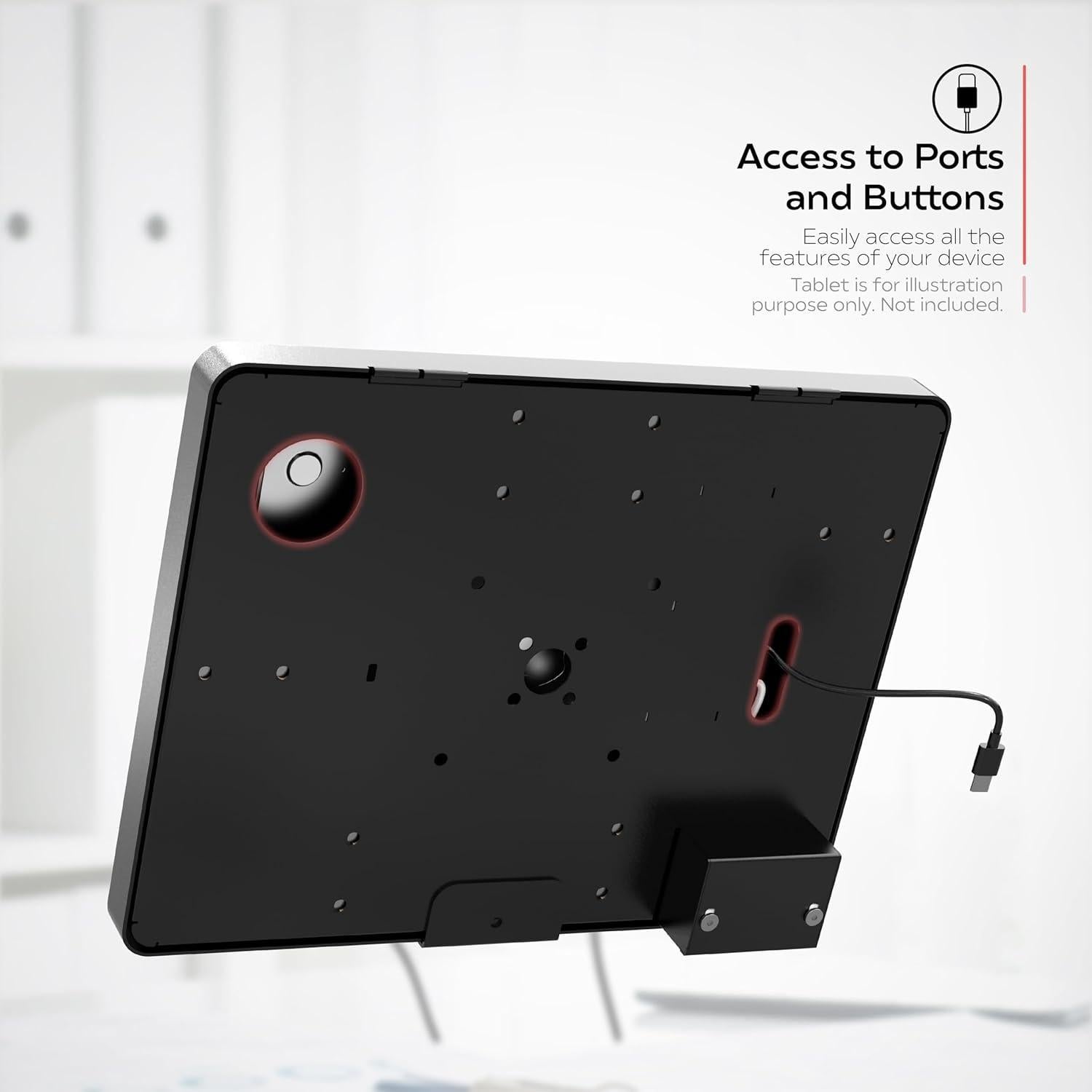 Soporte de Pared Antirrobo para iPad con Escáner Honeywell