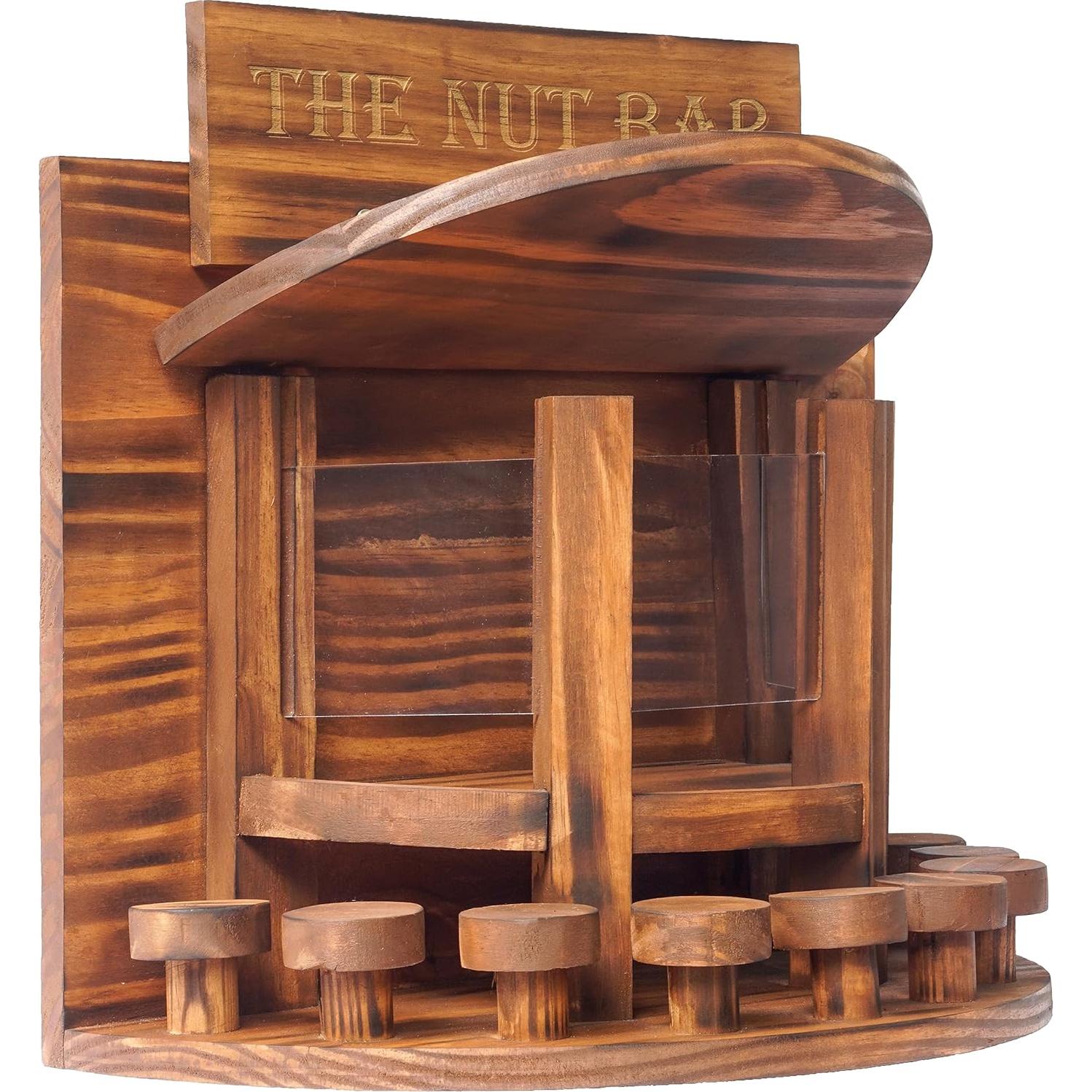 Alimentador de Ardillas MIXUMON de Madera 33.8x32cm