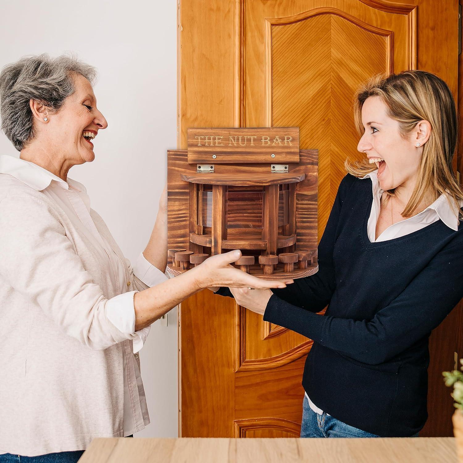 Alimentador de Ardillas MIXUMON de Madera 33.8x32cm