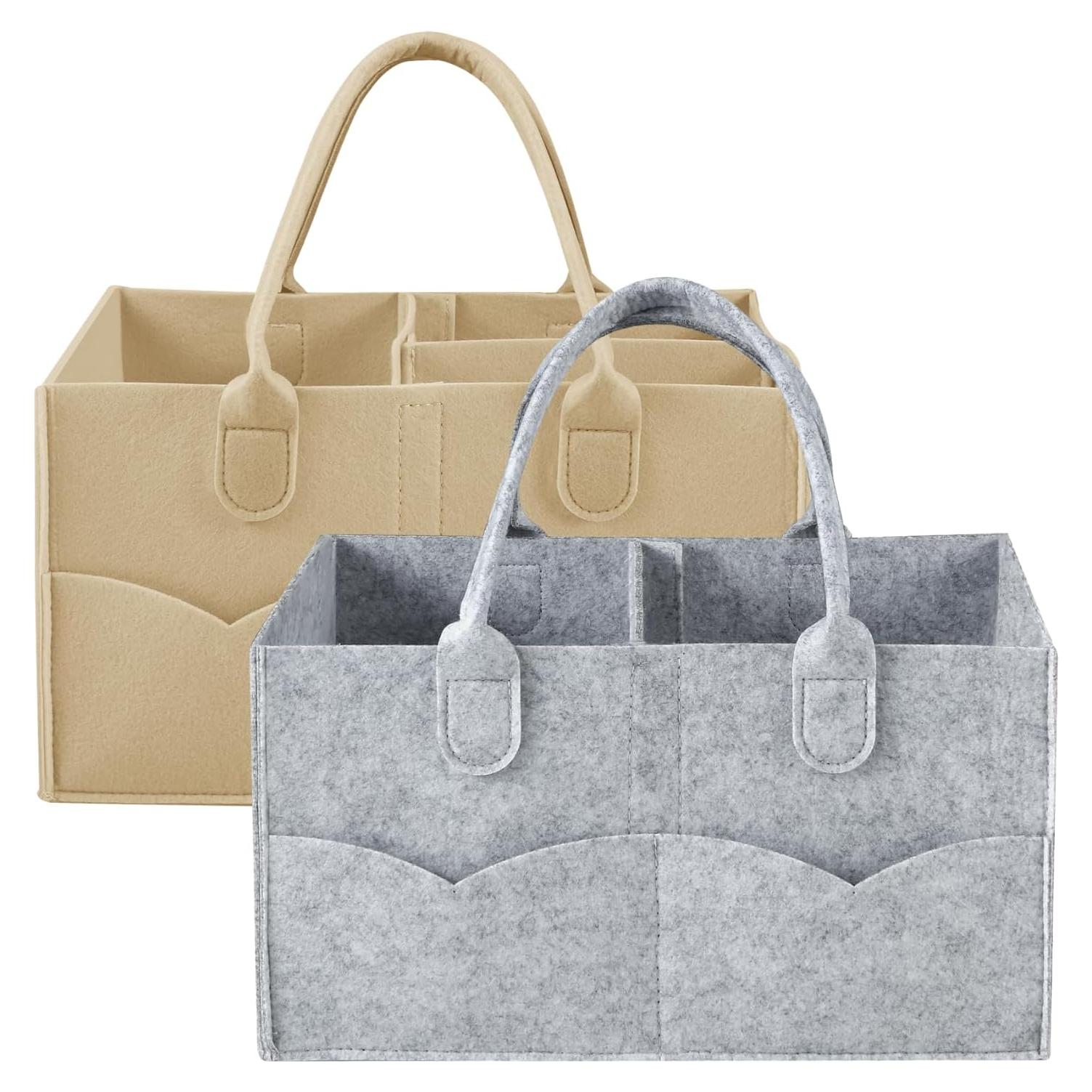 Organizador de Pañales PandaEar 2 Pack Portátil Gris/Marrón