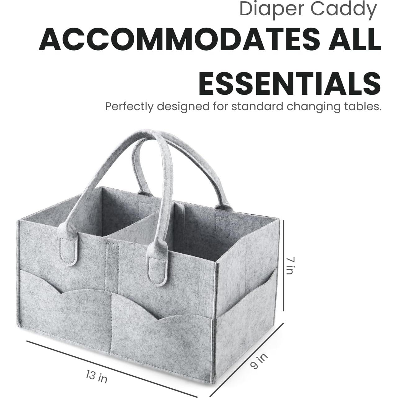 Organizador de Pañales PandaEar 2 Pack Portátil Gris/Marrón