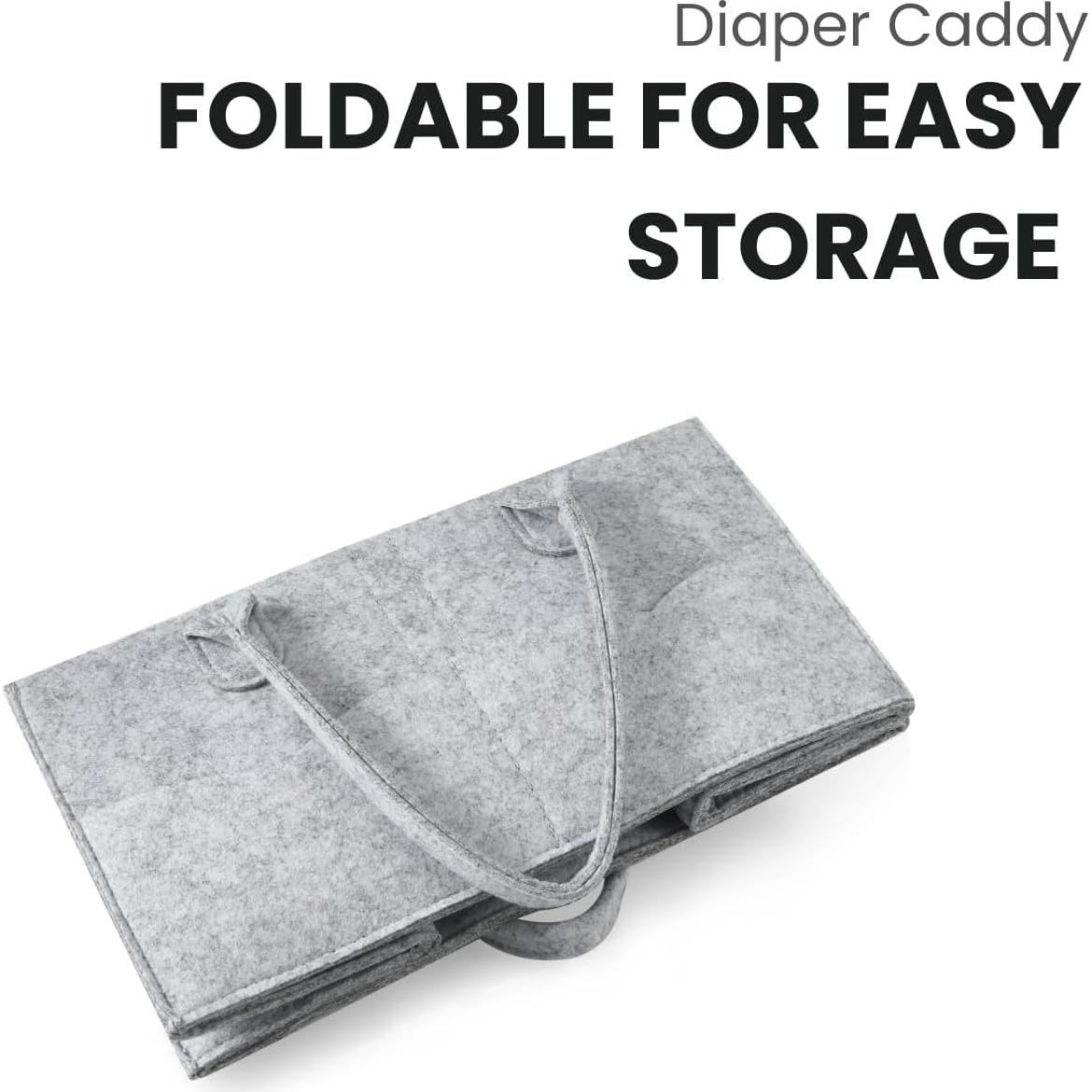 Organizador de Pañales PandaEar 2 Pack Portátil Gris/Marrón