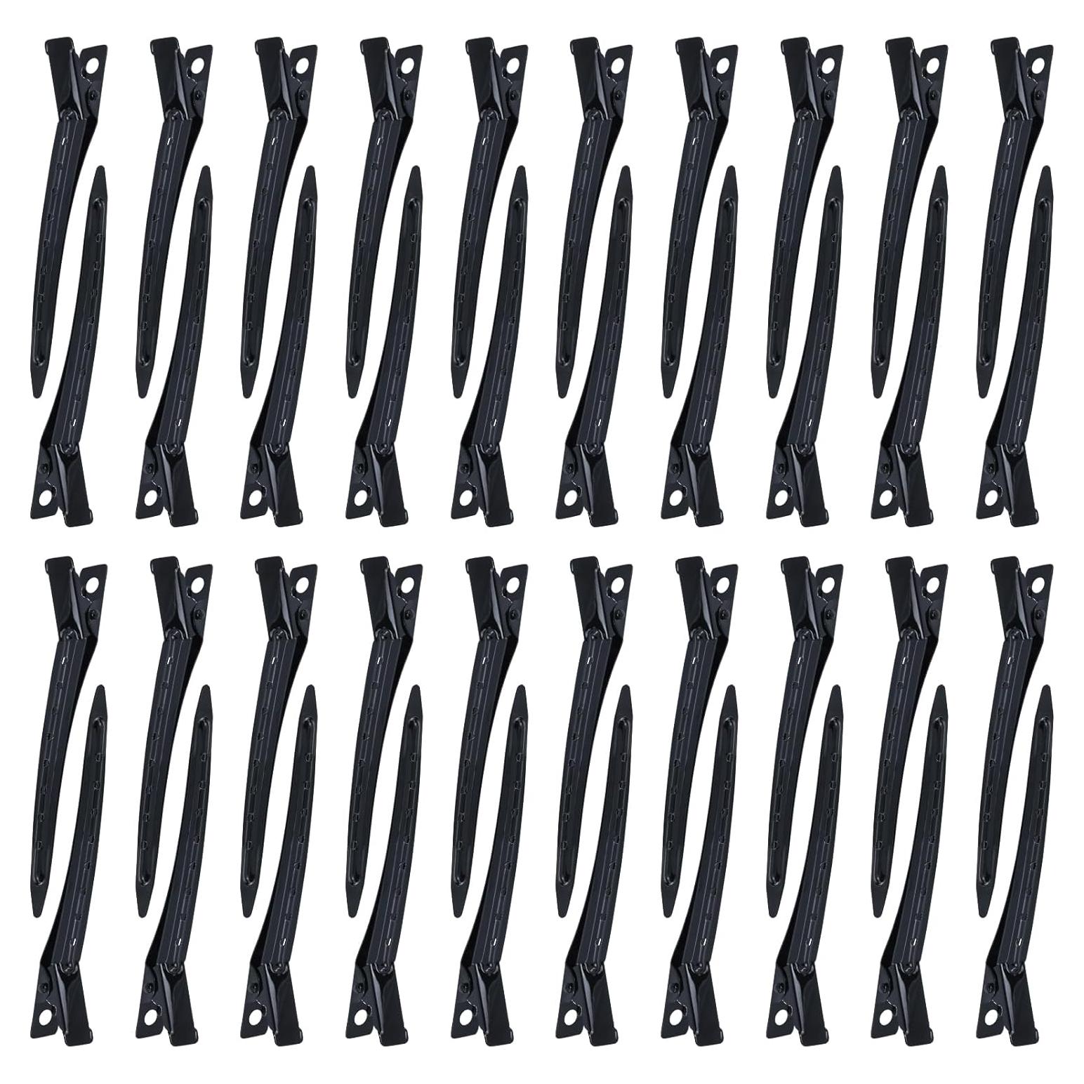 40 Clips de Estilo para el Cabello Dizila 9cm Metal Negro