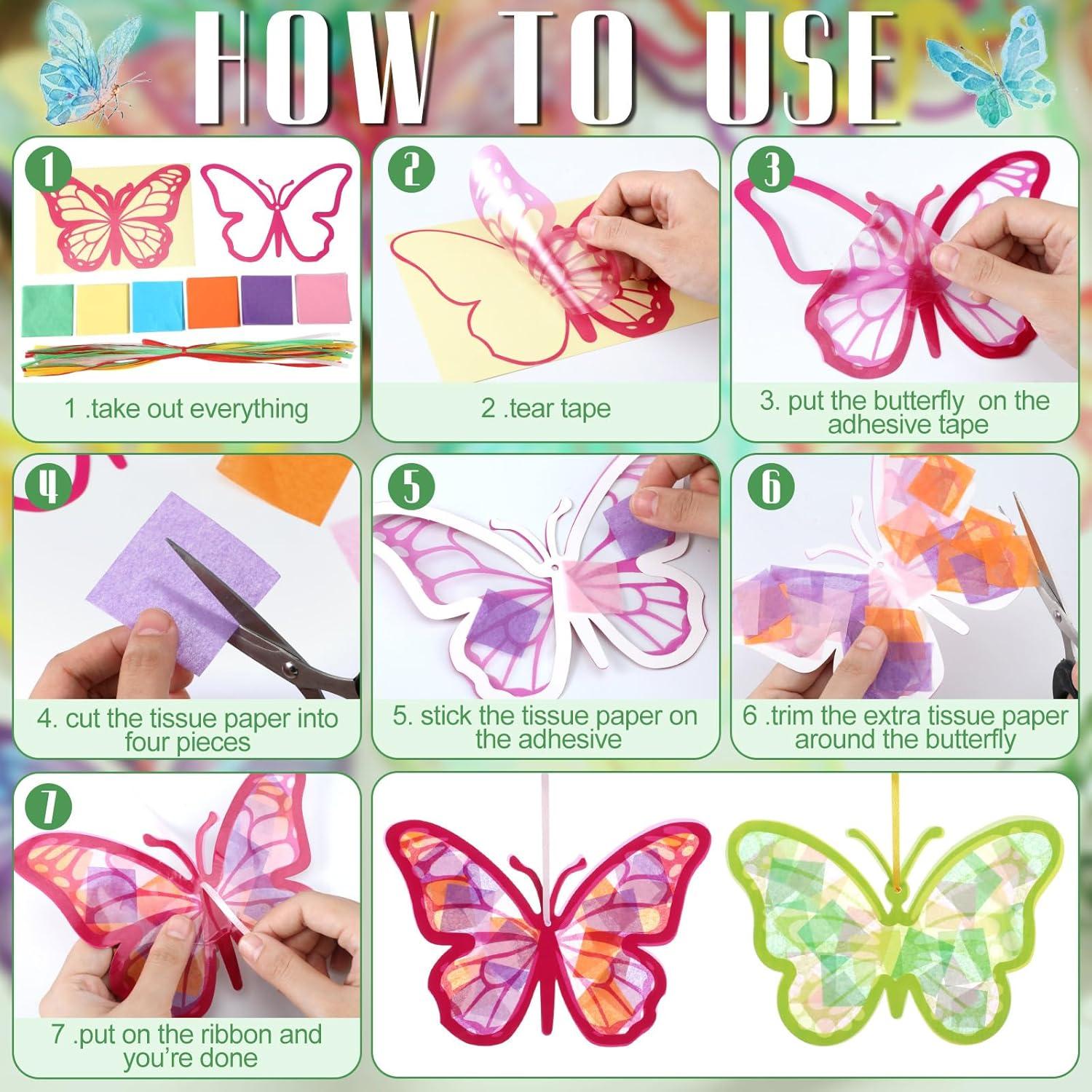 Set de Manualidades Eersida 32 Pcs Mariposas DIY 5x5cm