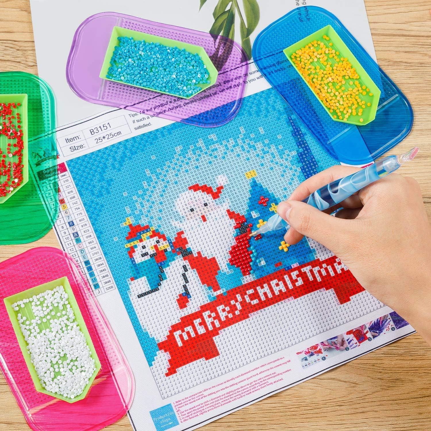 18 Almohadillas Antideslizantes CLESDF para Pintura de Diamante