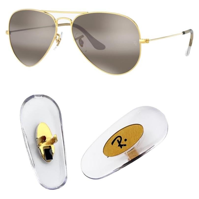 Almohadillas Nasales RayBan Oro 16mm para Gafas de Sol