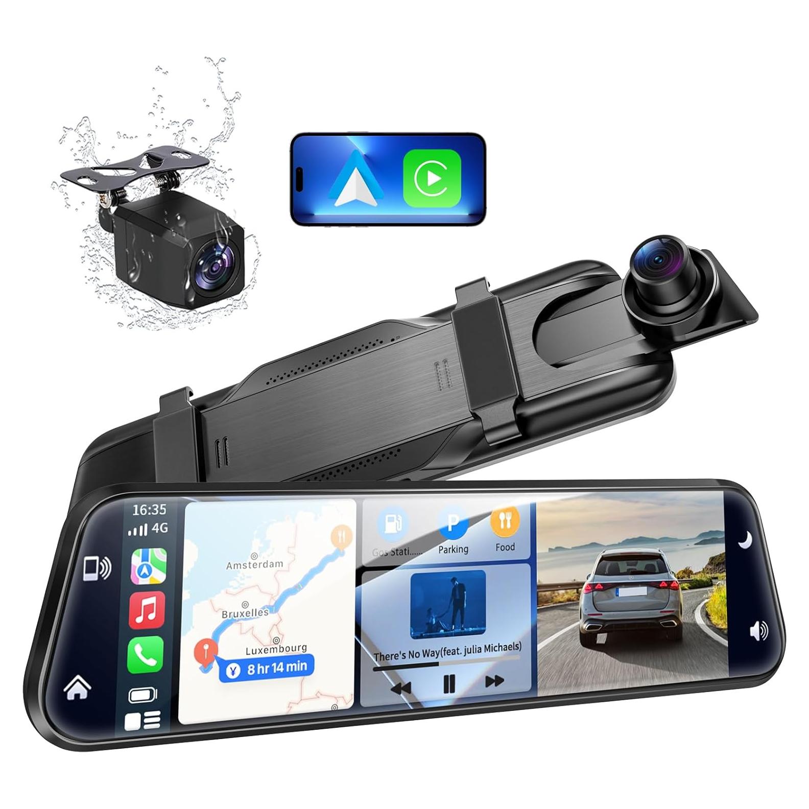 Espejo Inteligente Dash Cam KOUENOM P11 10" 2.5K Control de Voz
