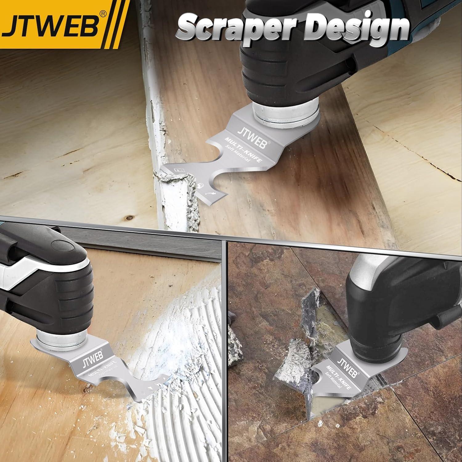 Cuchillas de Gancho Oscilante JTWEB 10PCS para Cortar Tejas