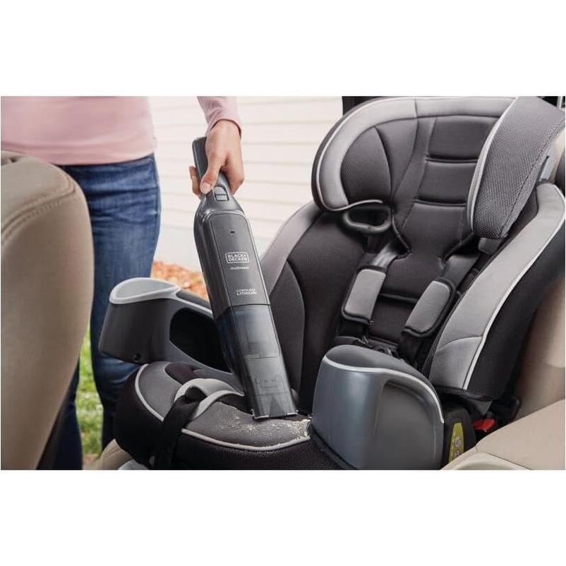 Aspiradora de Mano Inalámbrica BLACK+DECKER 12V Slim Gris