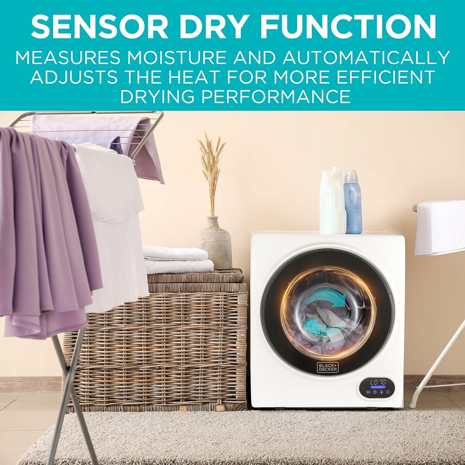 Secadora Compacta BLACK+DECKER BCED15 2.5 kg 850W Blanca