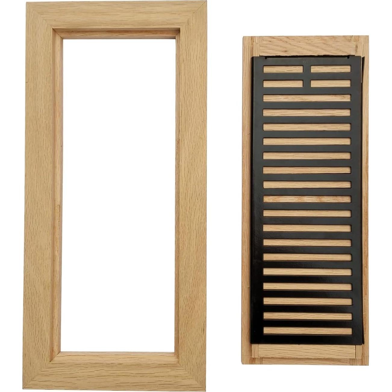 Registro de Piso de Madera de Roble Blanco Homewell 4x12 cm