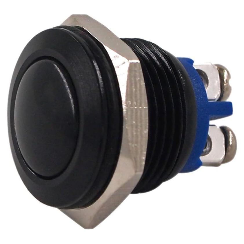 Interruptor Momentáneo URTONE UR162 16mm IP67 Negro