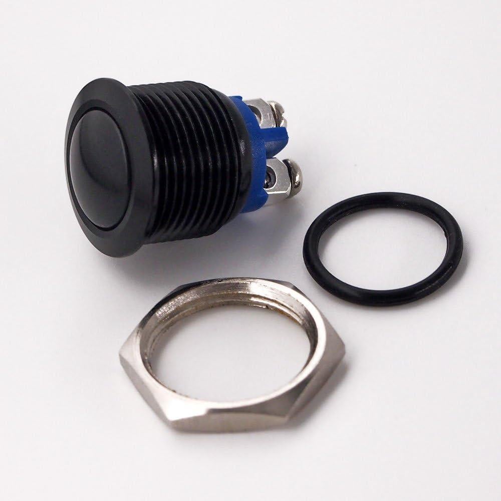 Interruptor Momentáneo URTONE UR162 16mm IP67 Negro