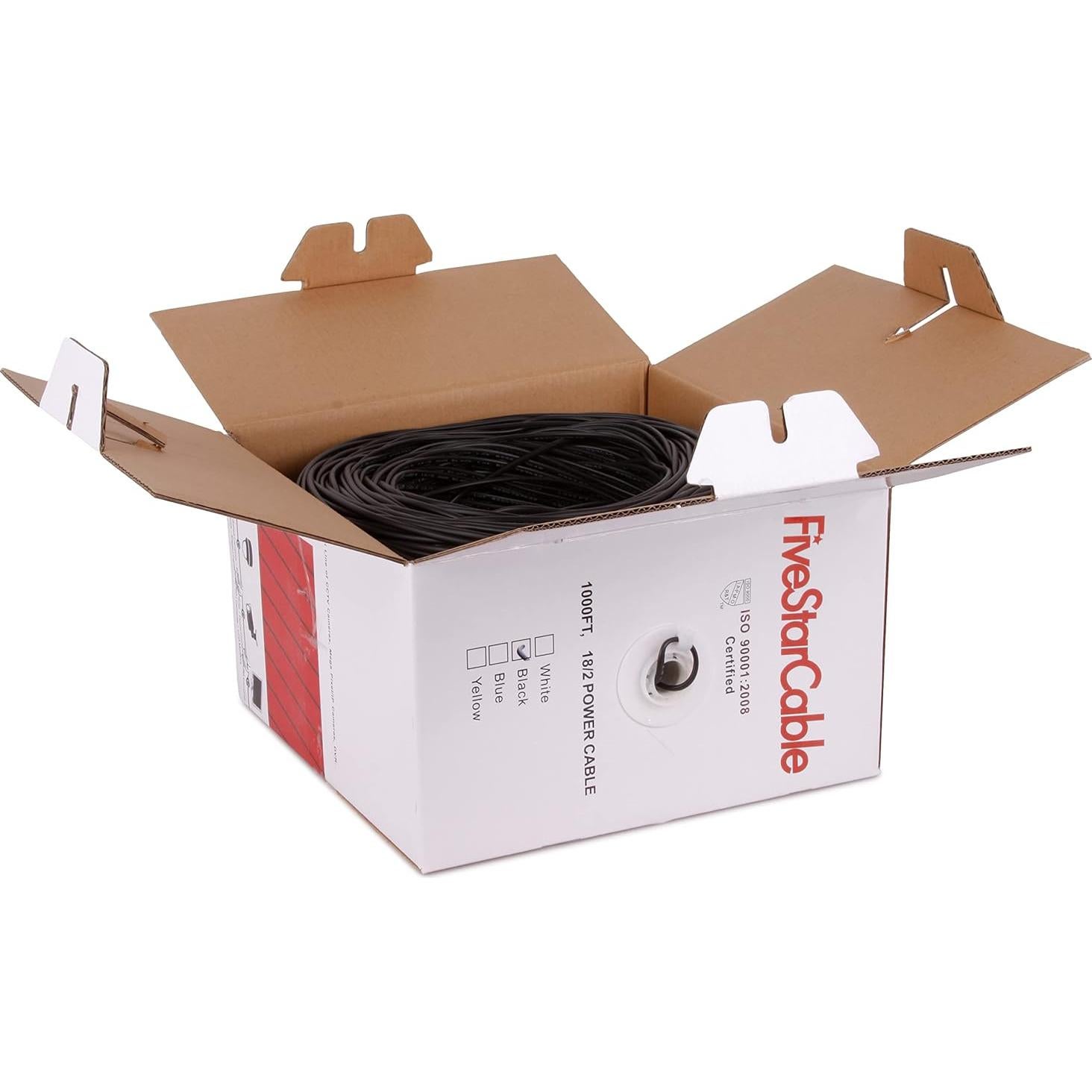 Cable de Bajo Voltaje 18 AWG 2 Conductores 1000 pies PVC Five Star