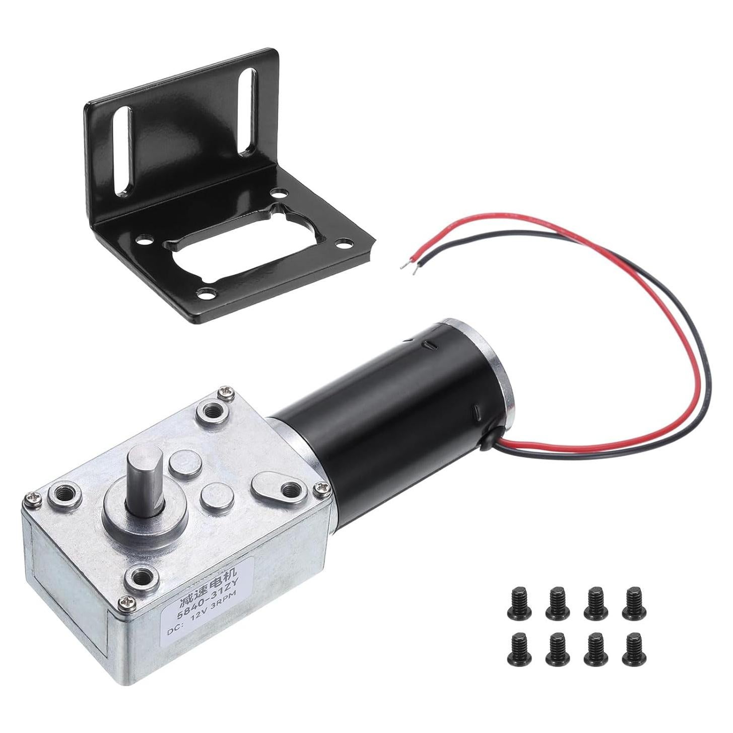 Motor de Engranaje DC 12V MECCANIXITY 3RPM 100kg.cm