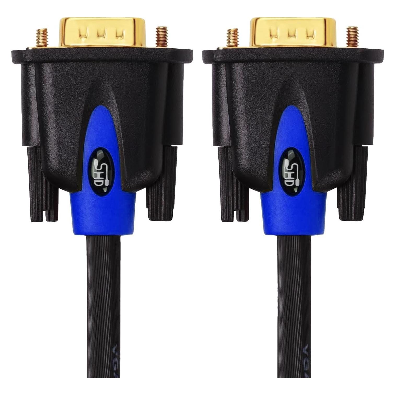 Cable VGA SHD Macho a Macho 0.91m para PC y Proyector