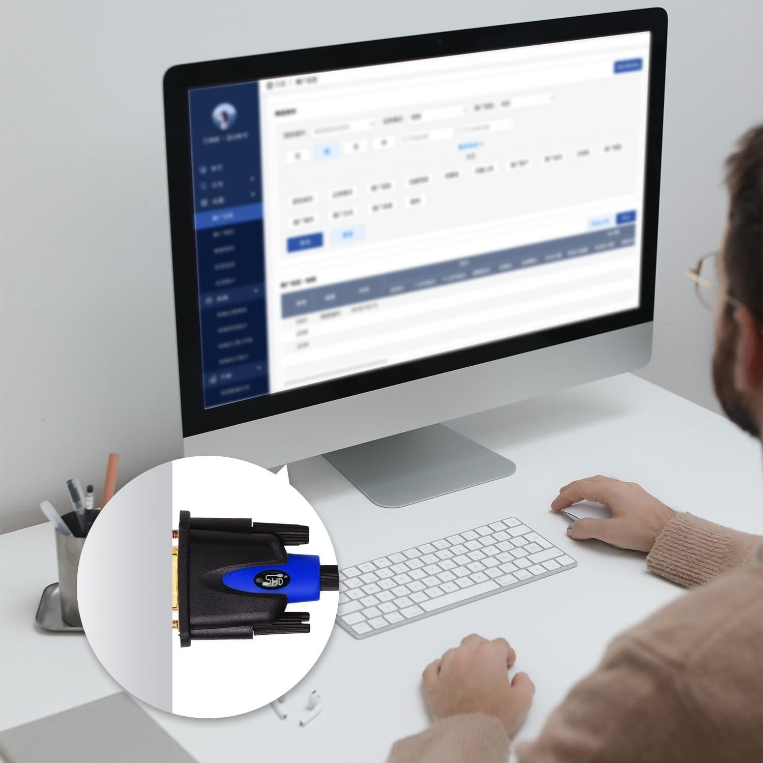 Cable VGA SHD Macho a Macho 0.91m para PC y Proyector