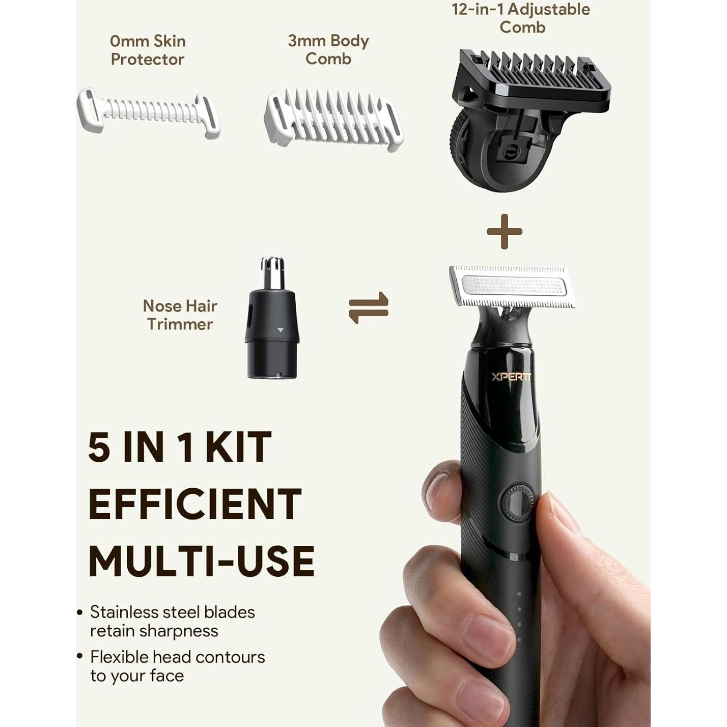 Afeitadora Eléctrica Xpert T Roleader 90 min Uso Inalámbrico