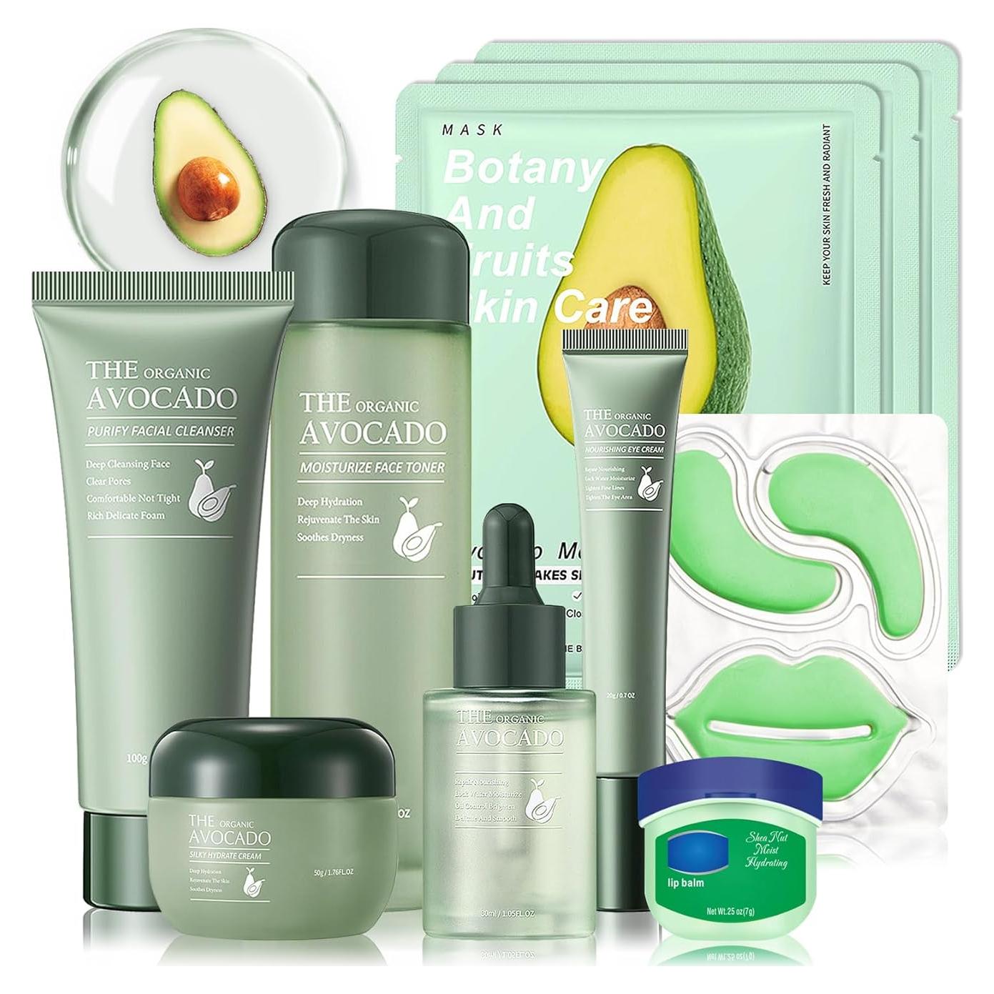 Kit de Cuidado de Piel 10 Piezas JunKuJK Hidratante