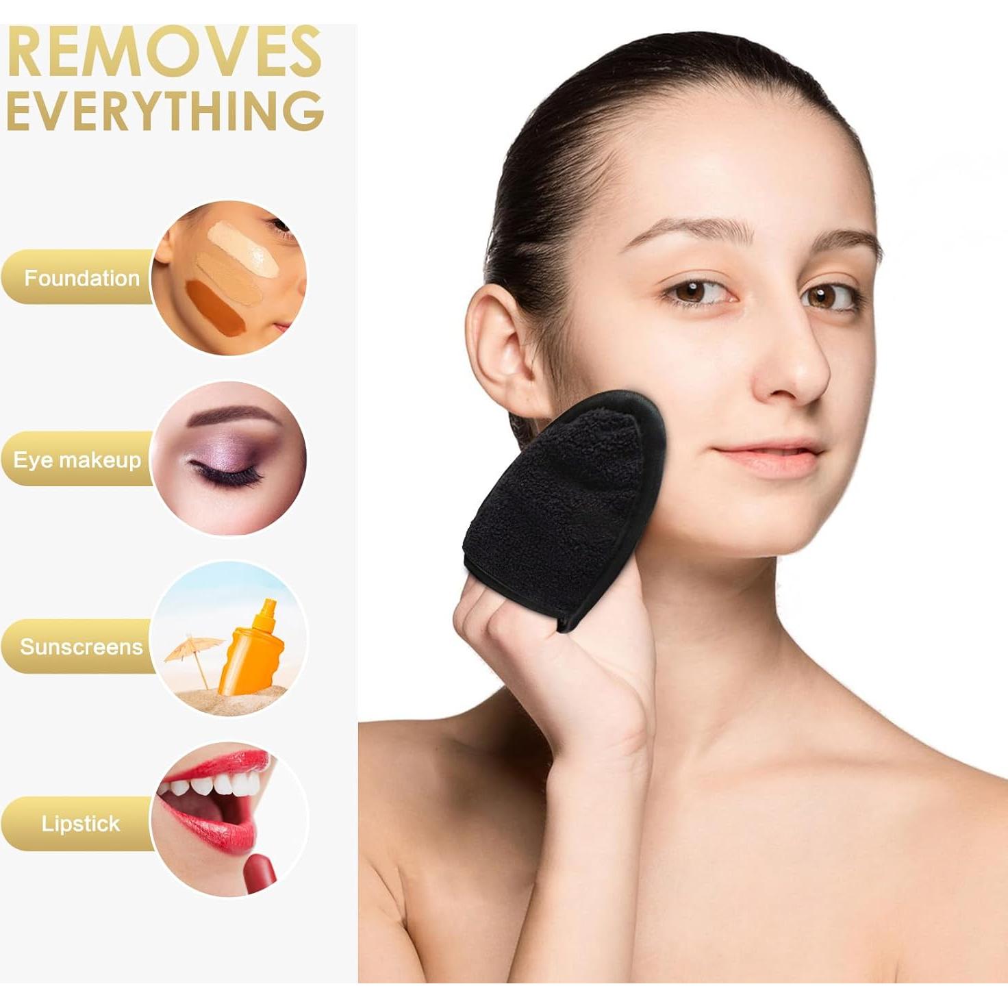 Almohadillas Reutilizables Desmaquillantes SINLAND - 6 Piezas Microfibra