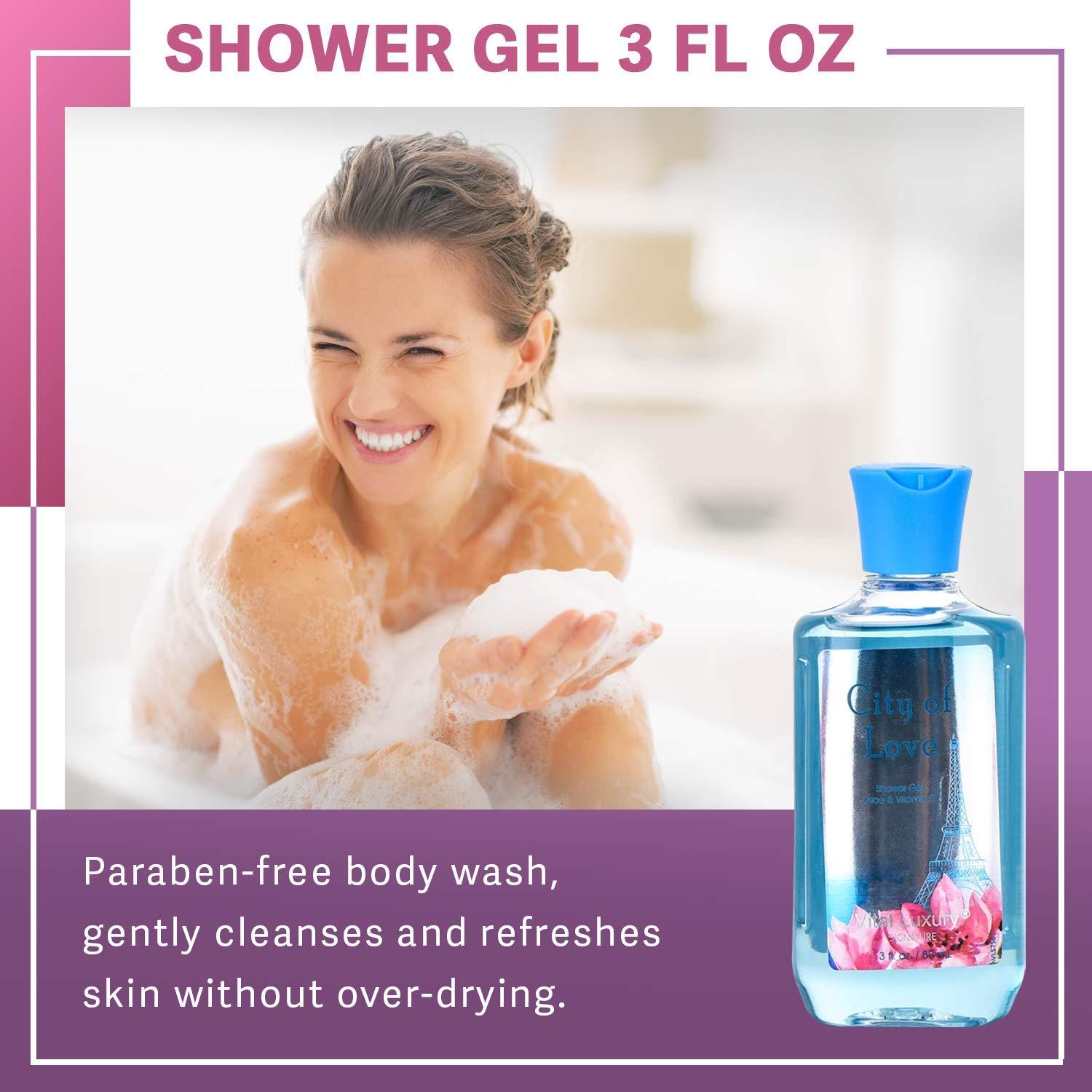 Set de Viaje Spa Loción Corporal Gel Ducha Bruma Aromática