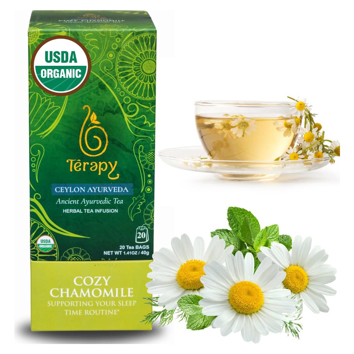 Té de Manzanilla Orgánica Terapia Ceylon - 20 Bolsitas