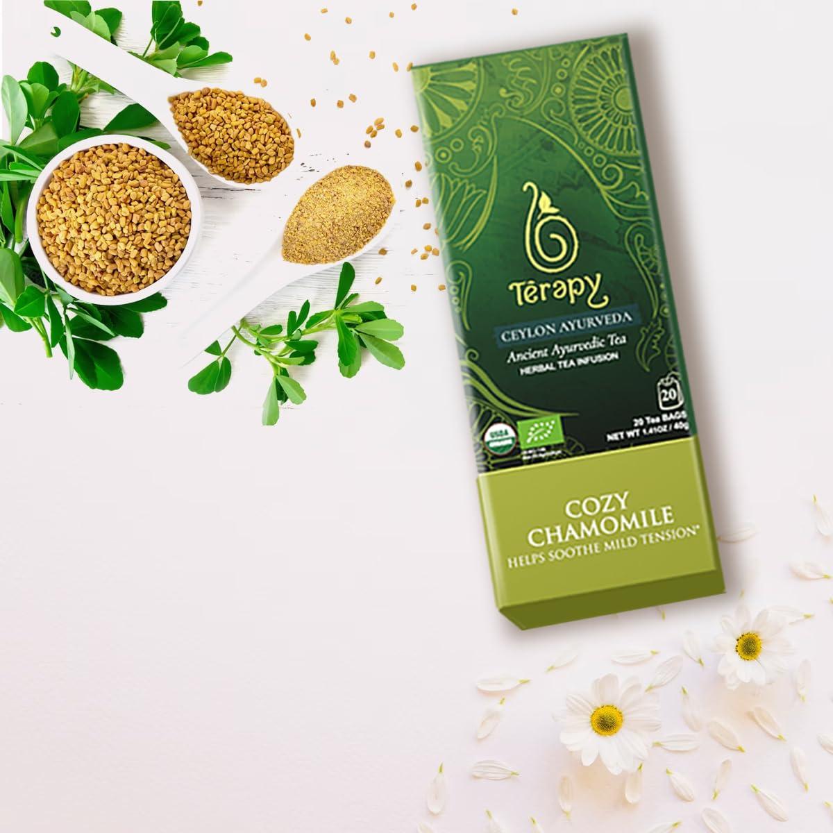 Té de Manzanilla Orgánica Terapia Ceylon - 20 Bolsitas