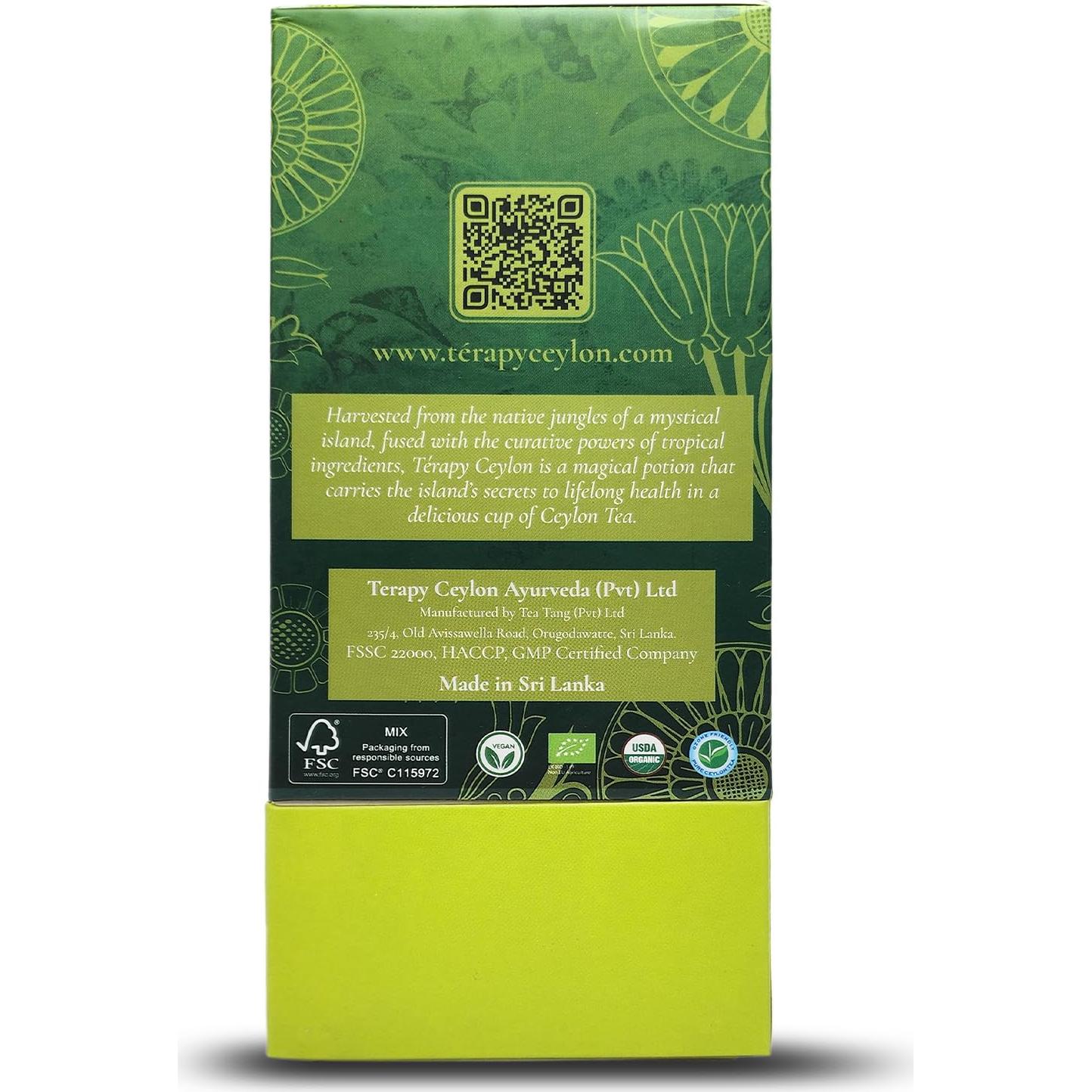 Té de Manzanilla Orgánica Terapia Ceylon - 20 Bolsitas