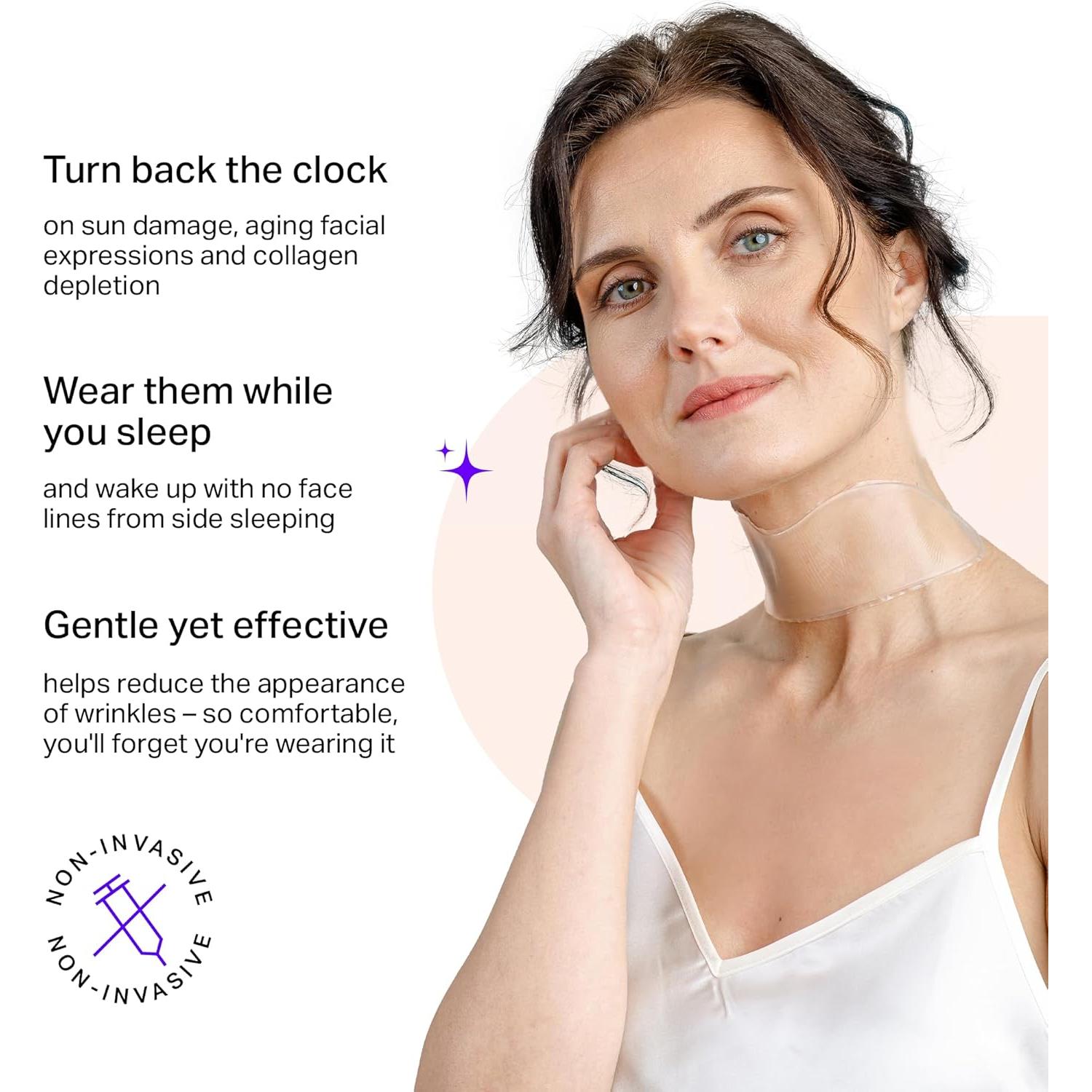 Parches Antienvejecimiento Blumbody para Cuello - Silicona Reutilizable