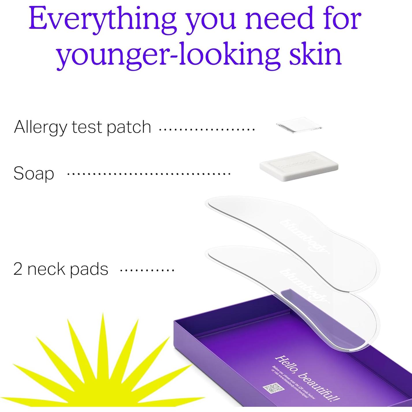 Parches Antienvejecimiento Blumbody para Cuello - Silicona Reutilizable