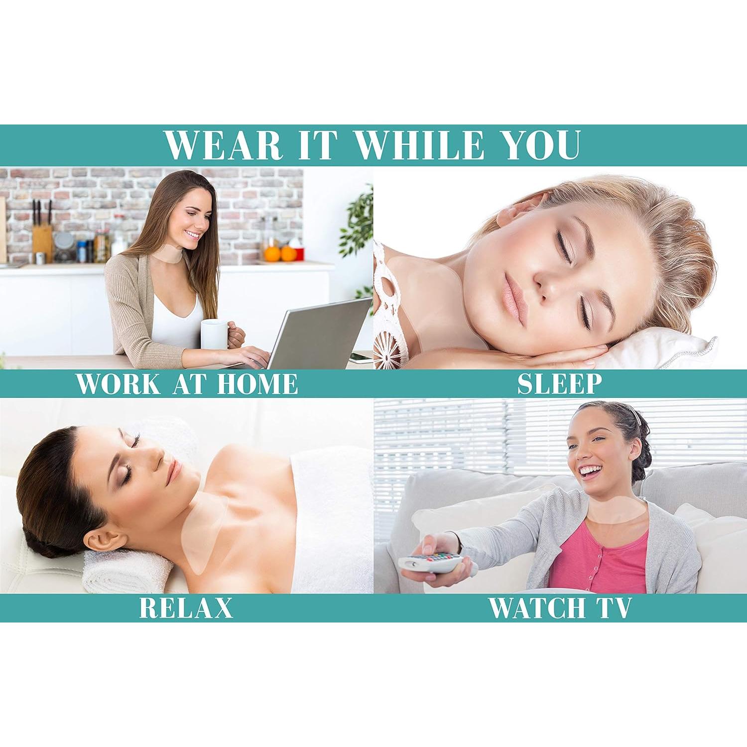 Parches Antienvejecimiento Blumbody para Cuello - Silicona Reutilizable