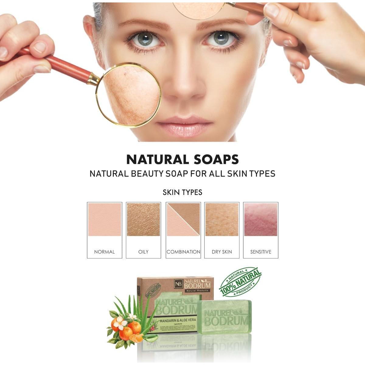 Barra de Jabón Orgánico Mandarina y Aloe Vera 100g - Natural Bodrum