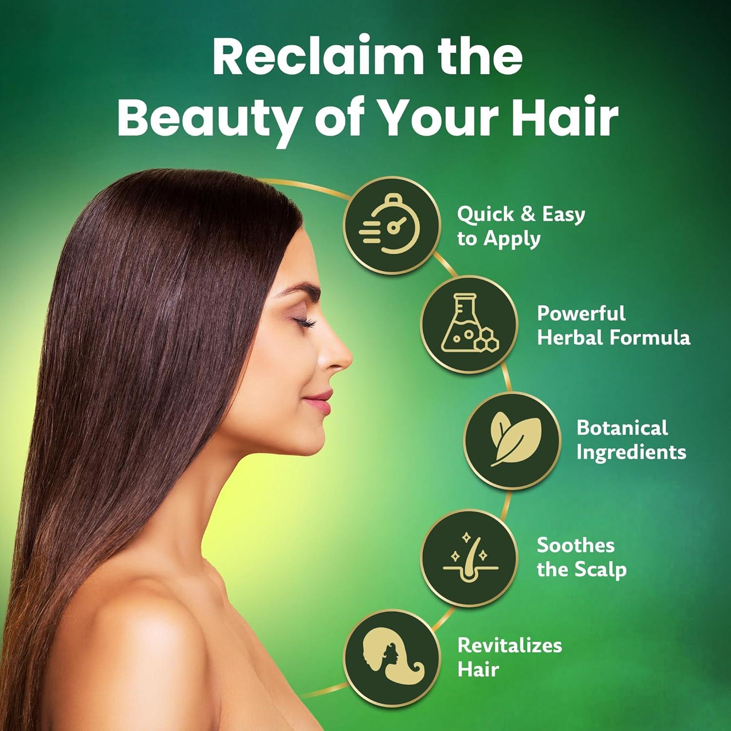 Champú Tinte Natural Biogreen Roots 400 ml Marrón Negro