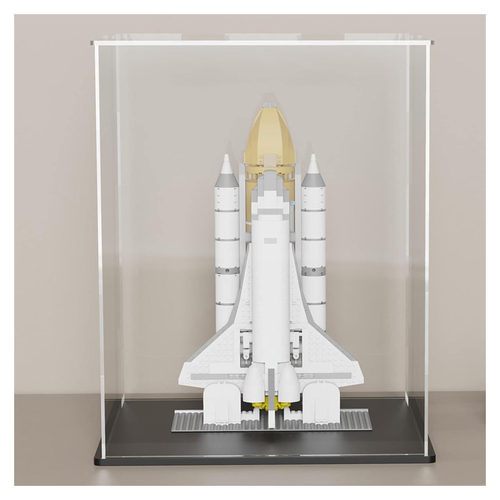 Caja de Exhibición Acrílica SVENJBB 25.4x25.4x35.6 cm con Base Negra