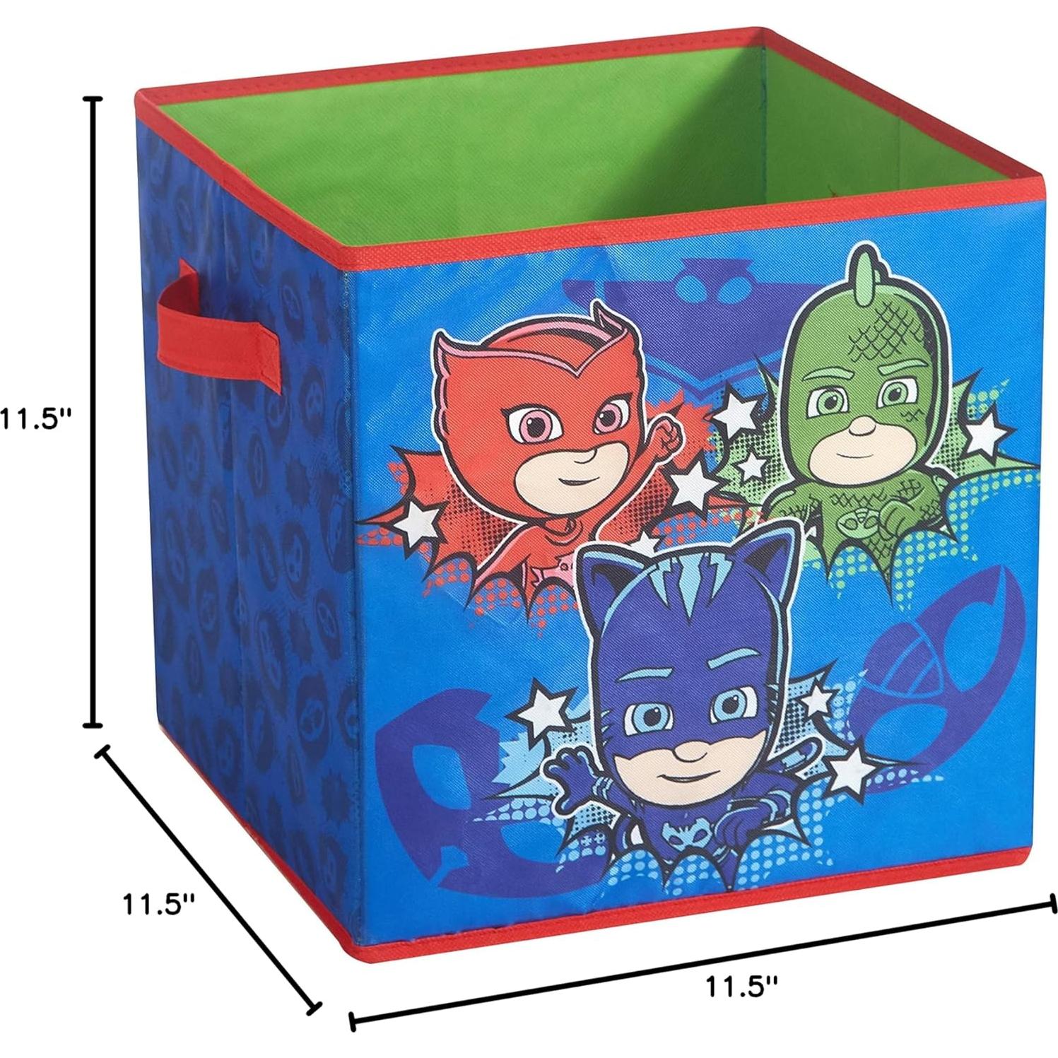 Cubos de Almacenamiento Colapsables PJ Masks con Luces LED - 2 Piezas