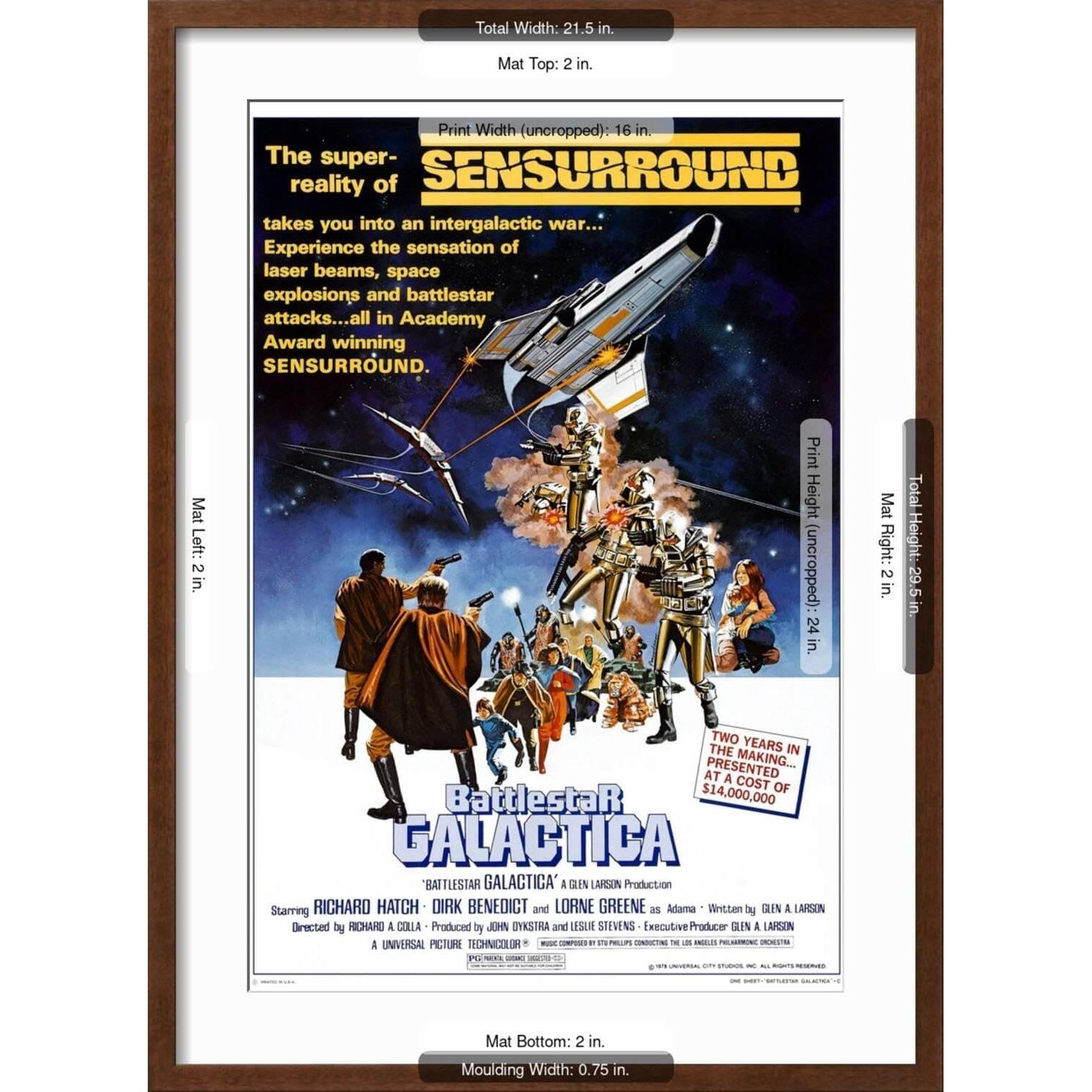 Impresión de Arte en Pared Art.com Battlestar Galactica 1978 53x74cm