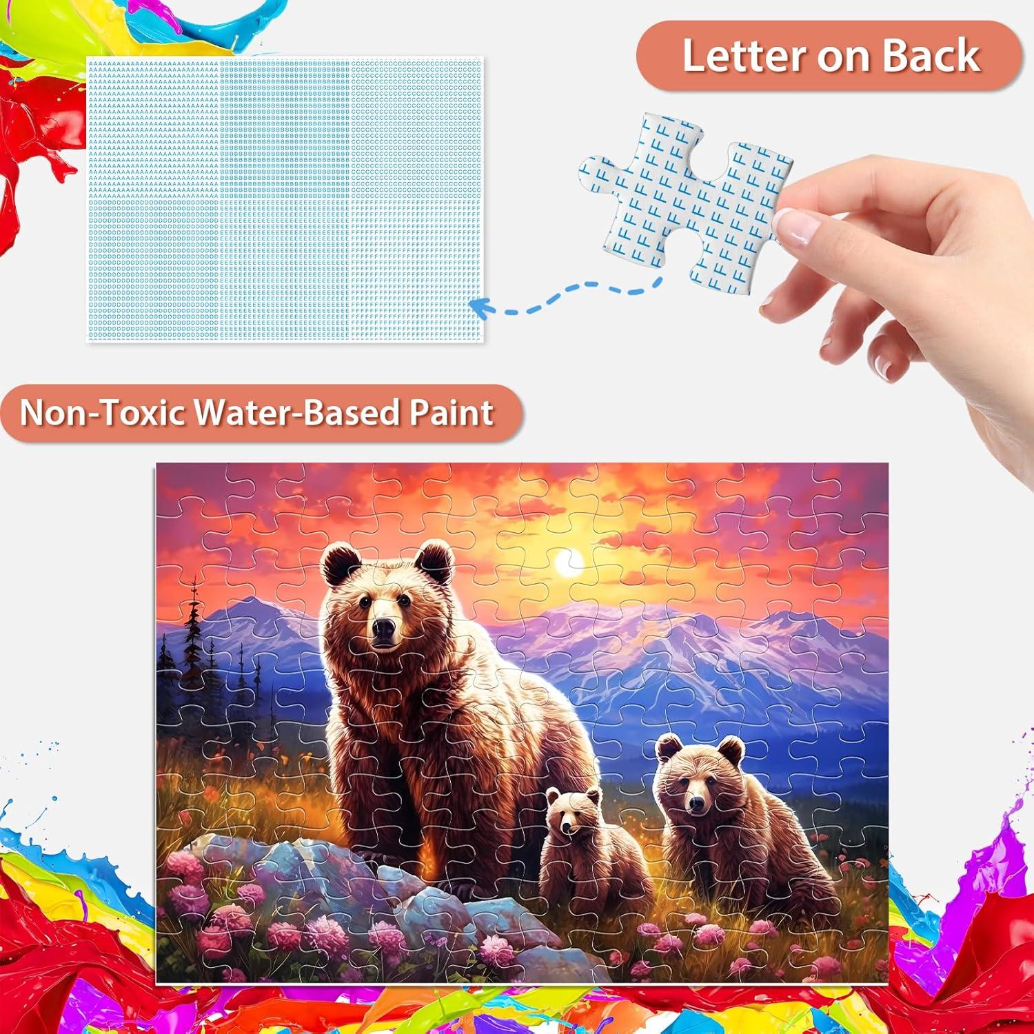 Rompecabezas de 100 Piezas Jeacirio Oso Marrón 38.1x26.9 cm