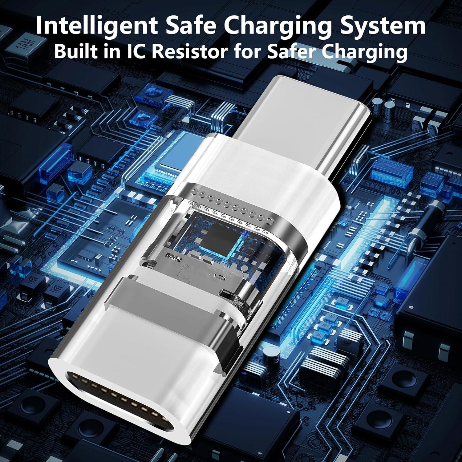 Adaptador Lightning a USB-C Stuffcool 4Pack Carga Rápida 35W